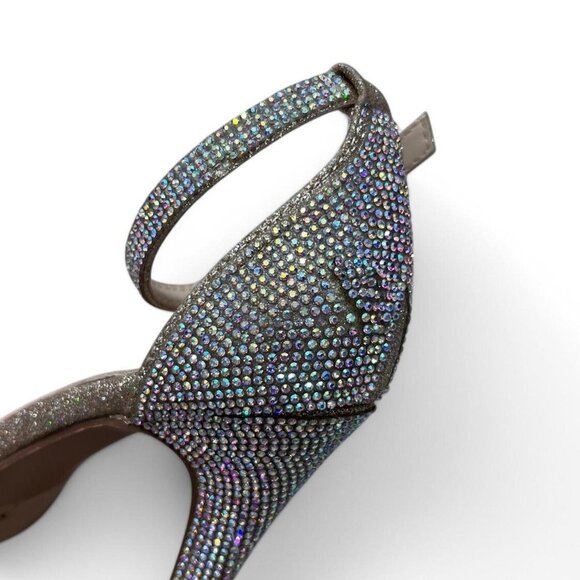 Windsor‎ Glitter Sparkly High Heels 7.5 Prom Bedazzled Glamour Party - Picture 6 of 8